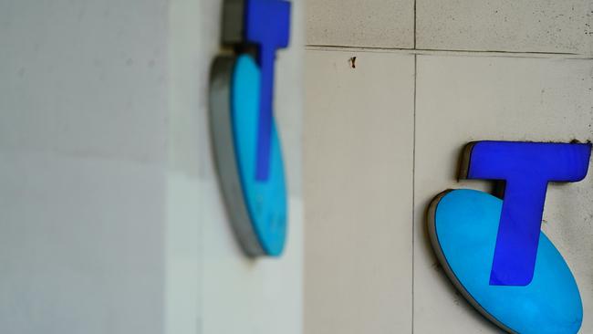 MELBOURNE AUSTRALIA - NewsWire Photos MARCH 8, 2024: Generic photos of Telstra signs in Melbourne.Picture: NCA NewsWire / Luis Enrique Ascui