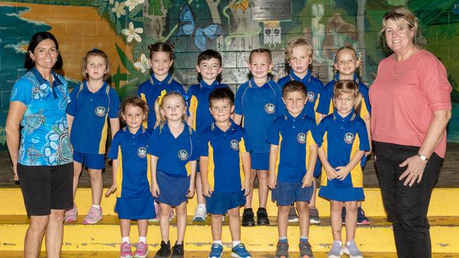 Marian State School Prep A Back row: Grace, Edie, Daniel Ward, Maya - Rose, Noah, Bronte Front row: Sophie, Charlea, Zayde, Tyler, Ayla Tudehope Teacher Mrs Tait Teacher Aide Mrs Jeff Picture: Michaela Harlow.