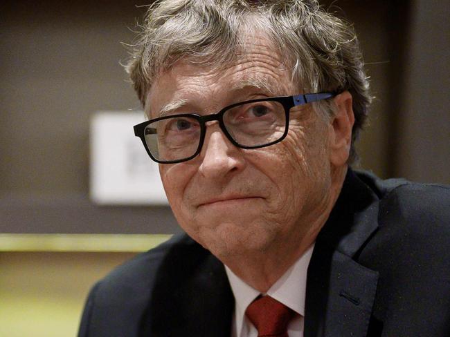 (FILES) In this file photo taken on October 09, 2019 US Microsoft founder, Co-Chairman of the Bill & Melinda Gates Foundation, Bill Gates, poses for a picture, in Lyon, central eastern France, during the funding conference of Global Fund to Fight AIDS, Tuberculosis and Malaria. - The wealthy Bill & Melinda Gates Foundation called on April 15, 2020 for global cooperation to ready COVID-19 vaccines for seven billion people, while offering $150 million toward developing therapeutics and treatments for the virus. (Photo by JEFF PACHOUD / AFP)