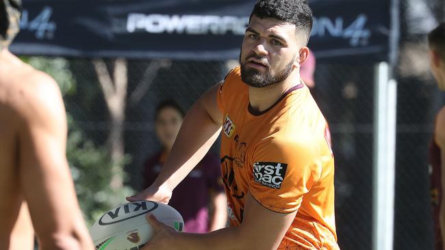 David Fifita at Broncos Training. Picture: Annette Dew