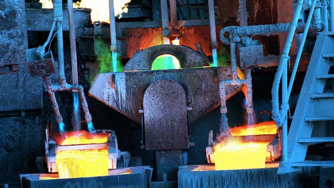 Copper smelter at Mt Isa.