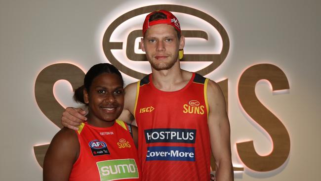 Suns signings Kitara Whapp-Farrar and Jy Farrar. Picture supplied.