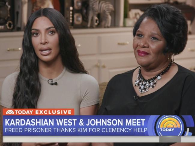 Kardashian said that Donald Trump “had compassion for her right away”. Picture: TODAY.com