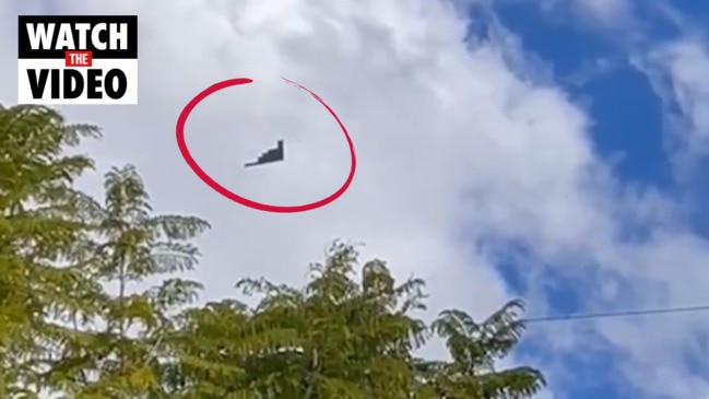 B-2 Spirit stealth bombers fly over Brisbane