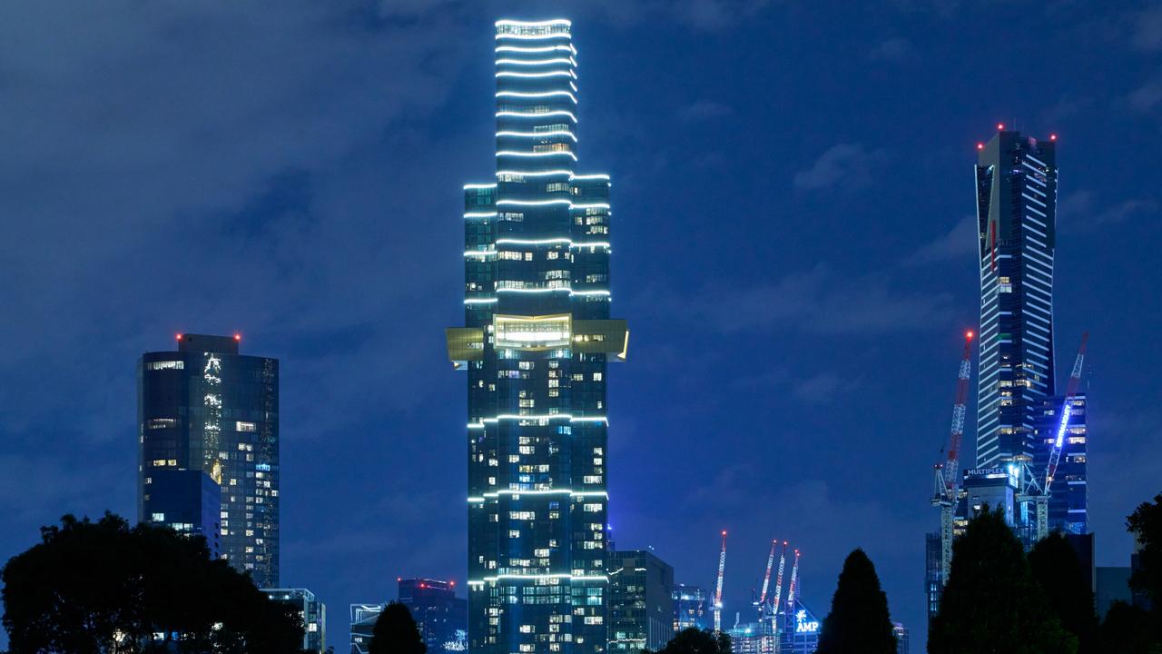 To celebrate its major one-year milestone since grand completion, the tallest residential tower in the, Southern Hemisphere, Australia 108, will officially unveil its spectacular lighting display on the building, exterior this week, coupled with fireworks show for all Melburnians to enjoy., Picture: Supplied