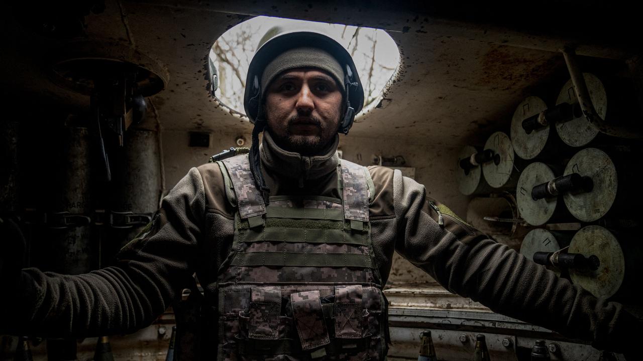 A Ukrainian artilleryman in the Donetsk region. Picture: Ihor Tkachov/AFP
