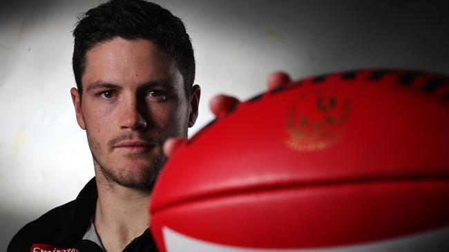 Collingwood’s Jack Crisp will play his 121st consecutive AFL game against Geelong. Picture: Michael Klein.