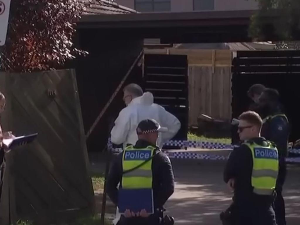 A man’s body was found in a vegetable patch at a Bundoora home. Picture: 7News