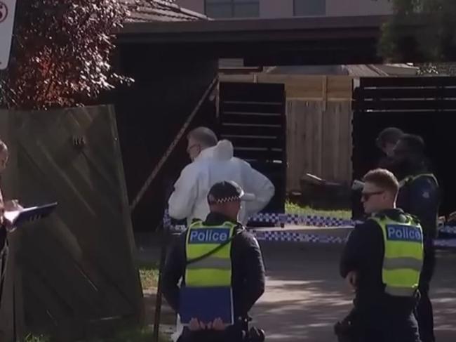 A man’s body was found in a vegetable patch at a Bundoora home. Picture: 7News