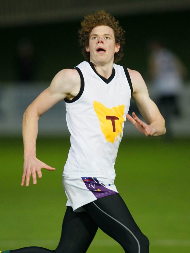 Ben Brown at a training session for Tasmania’s state team.