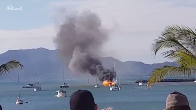 Sailing vessel explodes in Townsville