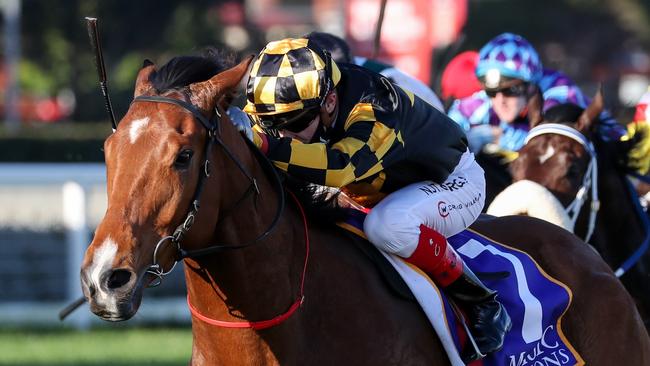 Brett Prebble will replace Jamie Kah on Behemoth in the Memsie Stakes. Picture: Racing Photos via Getty Images