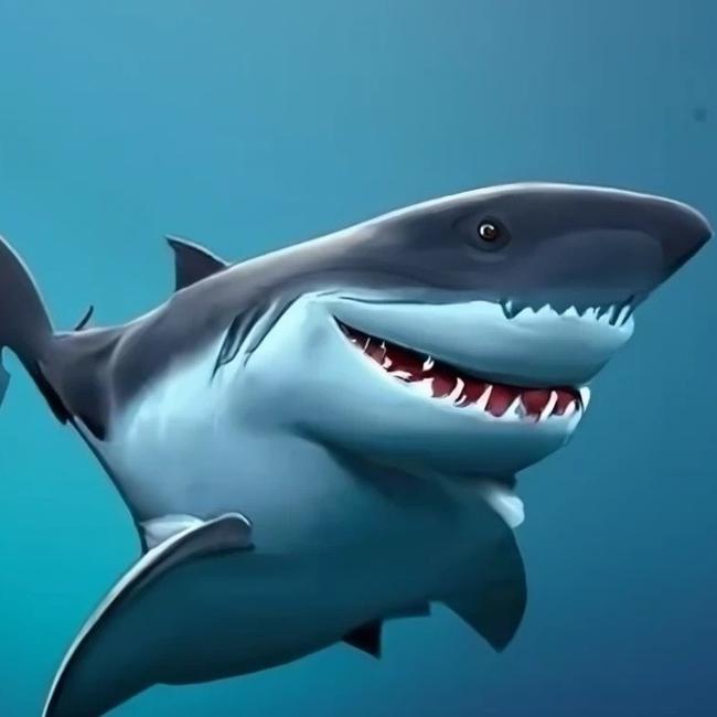 AI generated image of the Great White Shark.