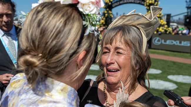 Knights Choice has won the 2024 Melbourne Cup  for trainer Sheila Laxon and jockey Robbie Dolan. Lexus Melbourne Cup Day Flemington Racecourse on November 05, 2024 in Melbourne, Australia. Picture: Jason Edwards