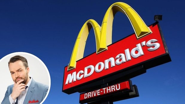 McDonald's sign with Brydon Coverdale