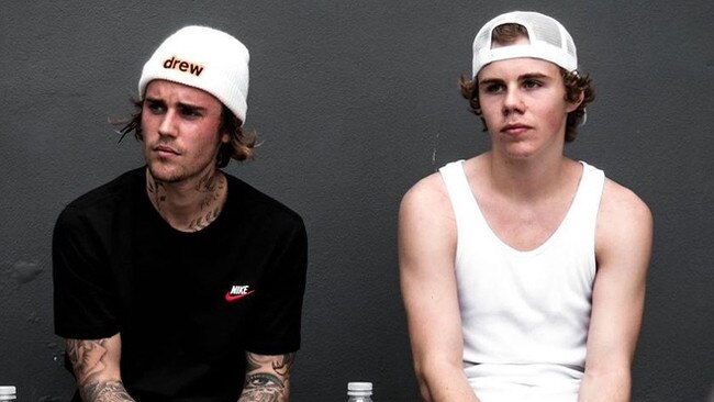 Justin Bieber and Kid Laroi is a chart-slaying musical bromance. Picture: Instagram