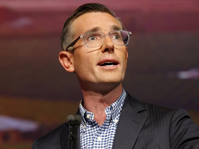 DAILY TELEGRAPH AUGUST 26, 2022. NSW Premier Dominic Perrotte at The Daily Telegraph Bush Summit 2022 held at the Griffith Regional Theatre. Picture: Jonathan Ng