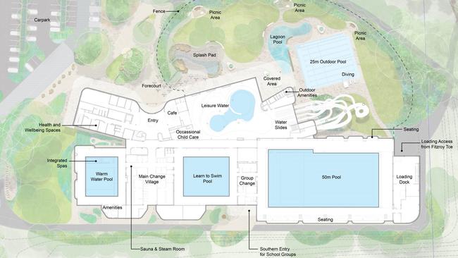 The ground floor plan of the centre. Picture: SA Government