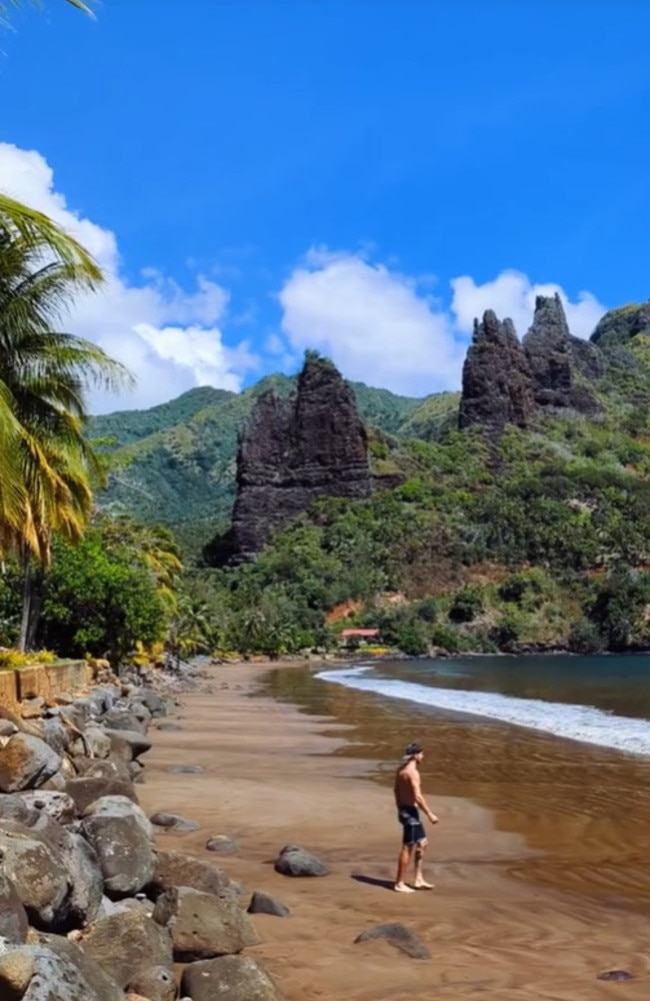 Marquesas Islands is one of the most remote paradise islands in the world. Picture: TikTok/terryverhaegen