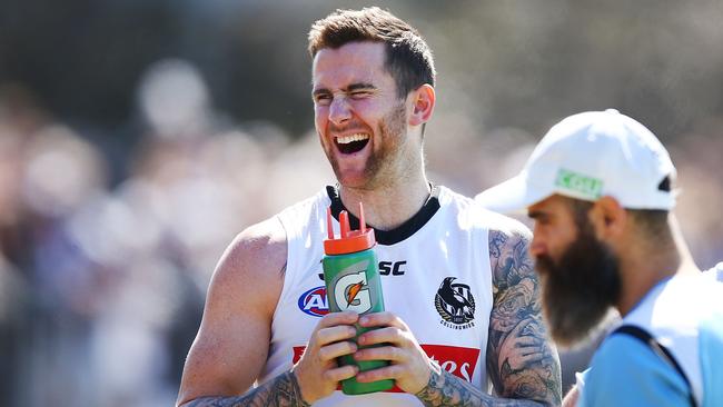 Jeremy Howe hopes to play in Collingwood’s last JLT Cup game, despite a surgery setback. Picture: Getty Images