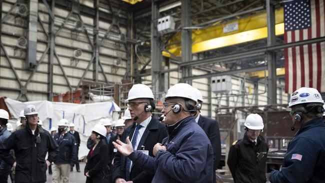 Delegations from Australia, the United Kingdom, and the United States visited General Dynamics Electric Boat's submarine construction facilities as the AUKUS relationship ramps up.