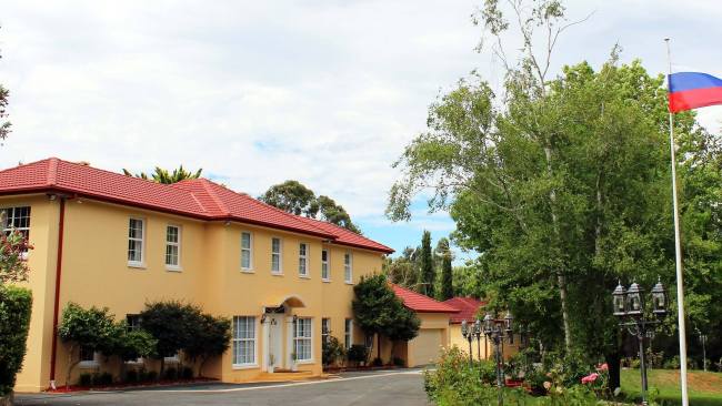 The embassy in Canberra has been evacuated over a 