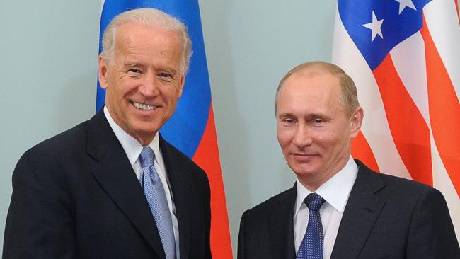 Joe Biden and Vladimir Putin.