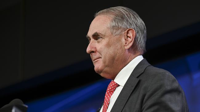 Trade Minister Don Farrell addresses the National Press Club in Canberra. Picture: NCA NewsWire / Martin Ollman