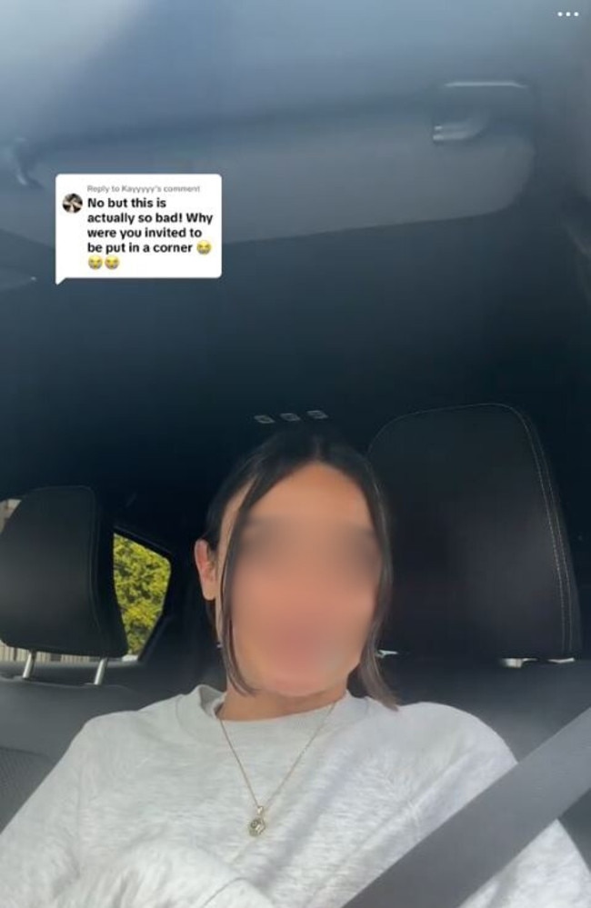 She claimed that the bride’s camp have been defending the decision in since-deleted comments. Picture: TikTok