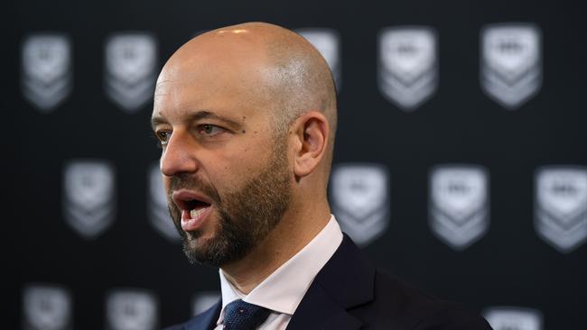 Todd Greenberg says Round 2 of the NRL will go ahead at this stage. Picture: AAP.