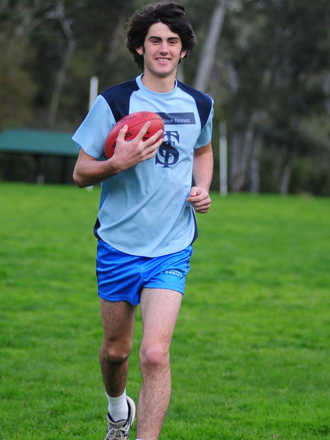 Brodie Grundy after being selected for the AIS/AFL Academy.