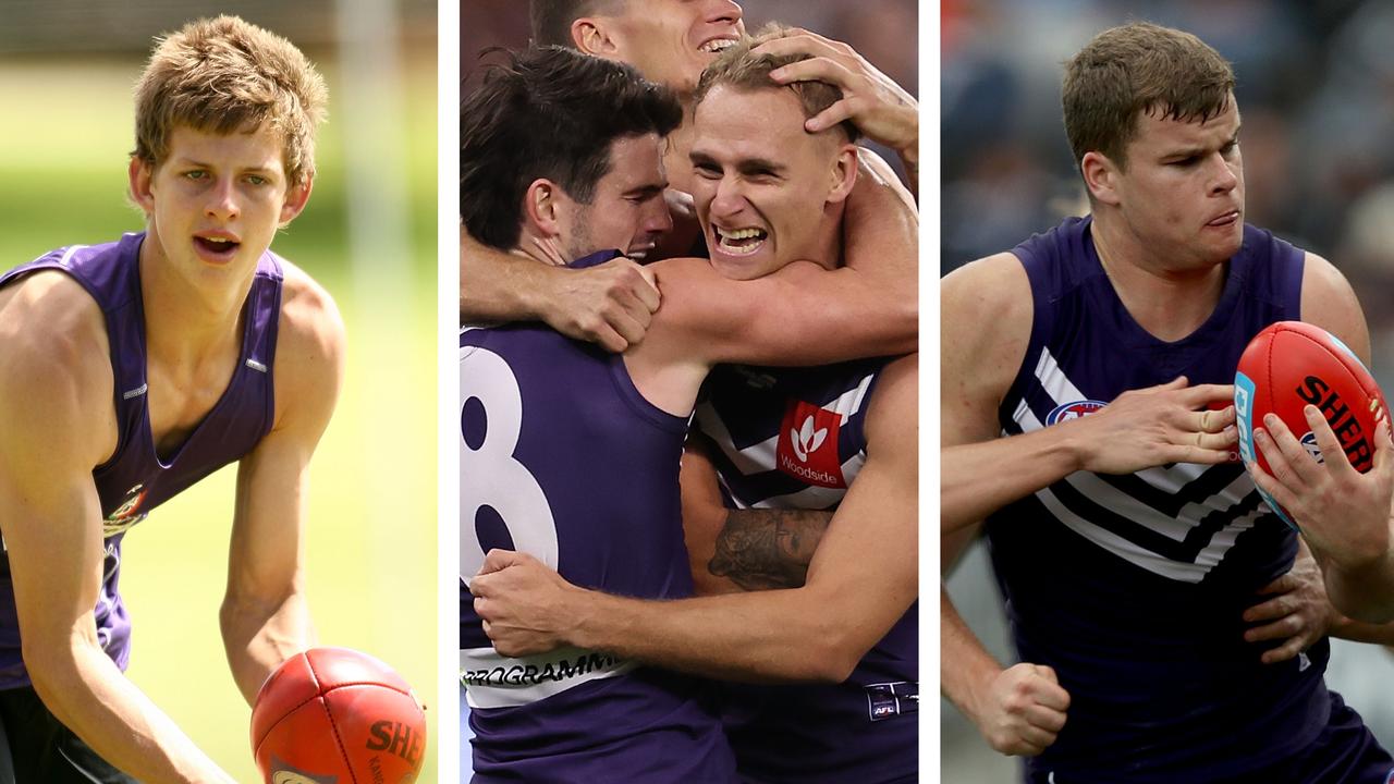 The Fremantle list build: Nat Fyfe, Andy Brayshaw, Will Brodie and Sean Darcy.