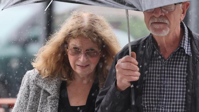 Janine Lusher outside the Adelaide District Court in March last year. Picture: David Mariuz