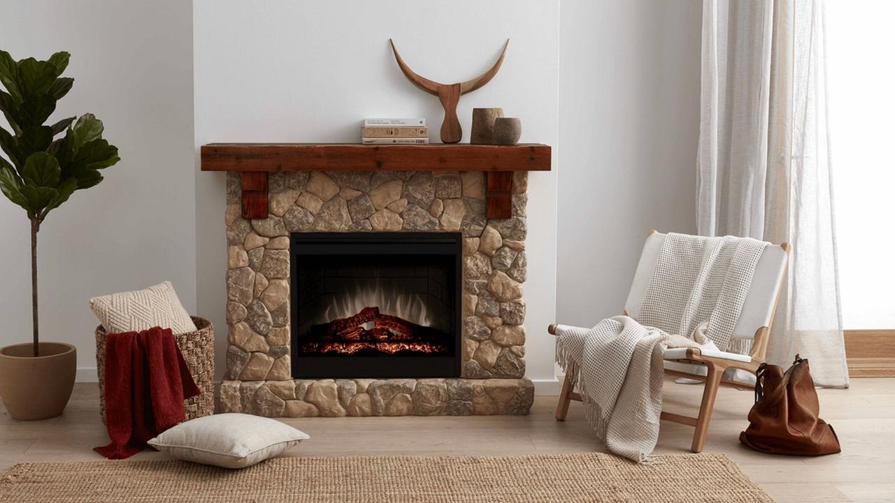 Enjoy the ambience of a real fire with none of the hassle. Image: Dimplex.