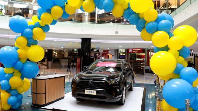 Win a Toyota Rav4 by shopping at Westpoint Blacktown from now until November 3. Picture: Angelo Velardo