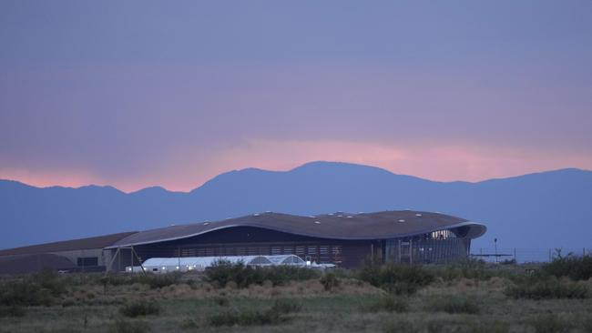 Spaceport America ahead of the launch in Truth Or Consequences, New Mexico. Picture: Getty Images/AFP