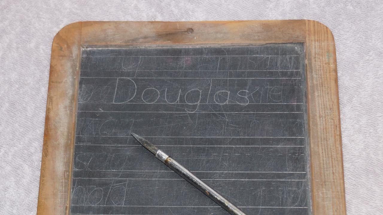 SIMPLE REQUIREMENTS: A slate and slate pencil.