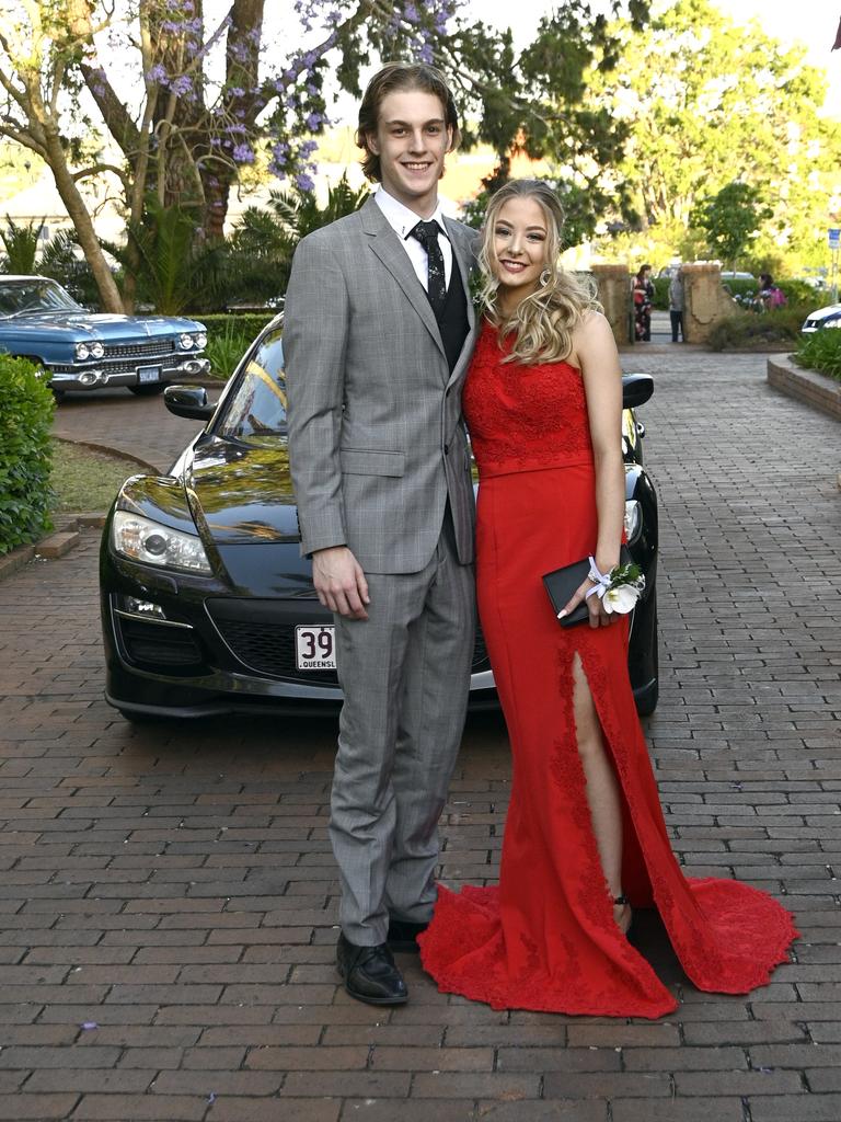 Katelyn Edwards and her partner Brock Yarrow. Students from The Flexi School celebrated their graduation with a formal at Gips.