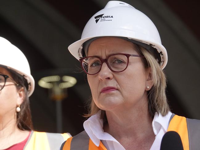 MELBOURNE, AUSTRALIA - NewsWire Photos - 09 FEBRUARY, 2025:  Victorian Premier Jacinta Allan and Minister for TransportInfrastructure to make an announcement at Arden train station the morning after the state by elections.  Picture: NewsWire / Valeriu Campan