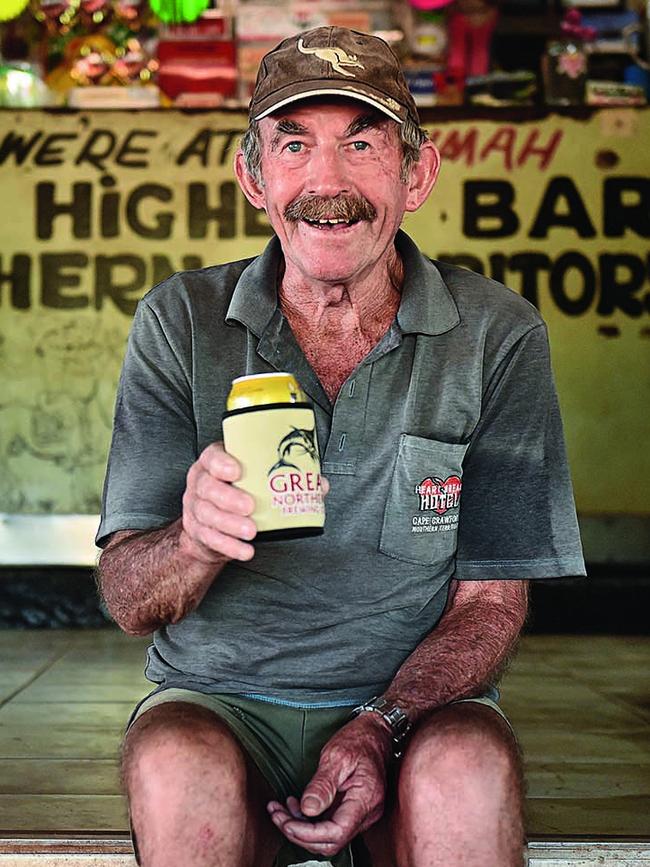 Paddy Moriarty at his local watering hole the Pink Panther pub. Picture: Helen Orr