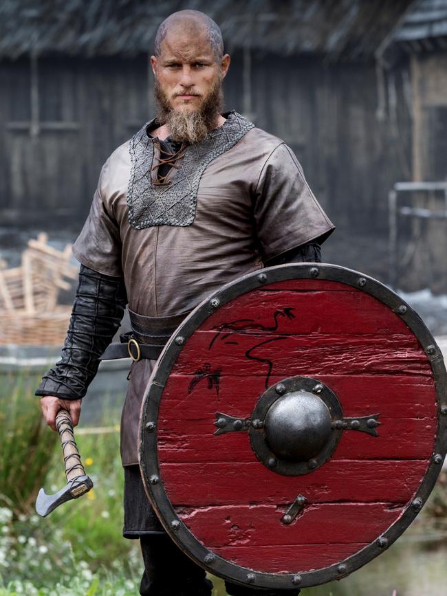 Travis Fimmel in a scene from the TV series Vikings. Picture: Supplied