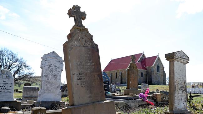 The St James church and cemetery in Jericho. Picture: SAM ROSEWARNE