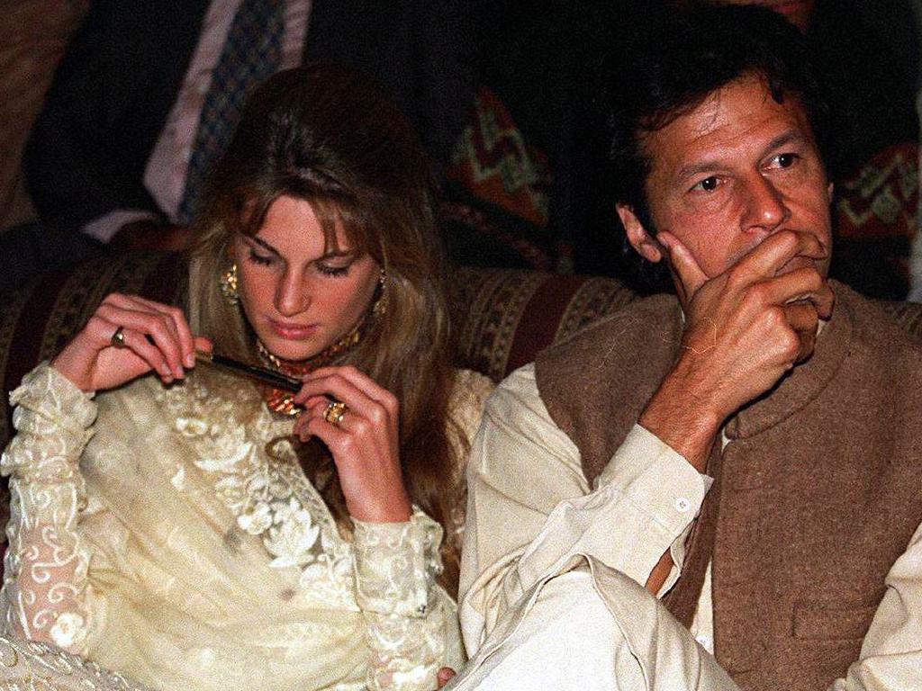 Imran Khan and Jemima (nee Goldsmith) in Great Neck, New York.