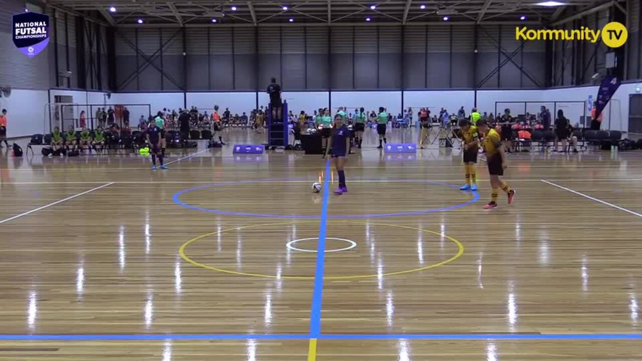 Replay:  Football Victoria White v Football West (U13 Girls) -  2025 National Futsal Championships Day 1