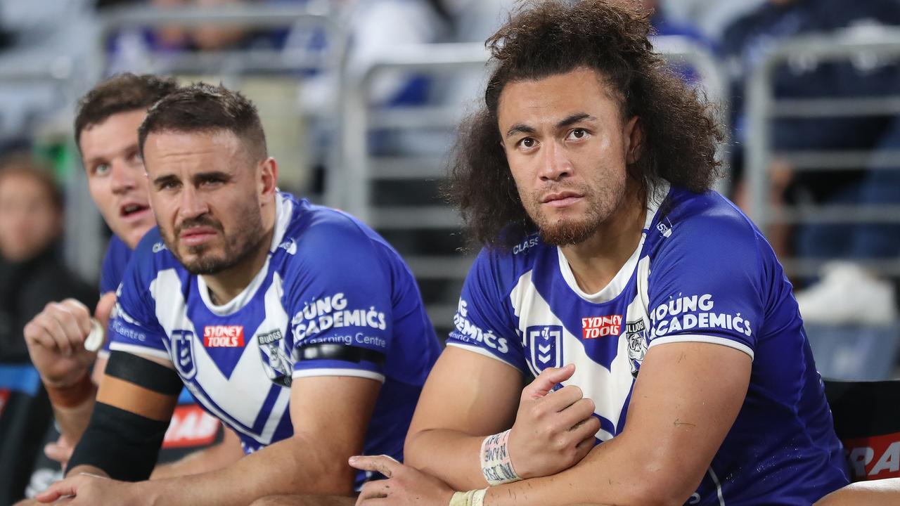 Raymond Faitala-Mariner has been told to stay away from Bulldogs training. Picture: Getty Images