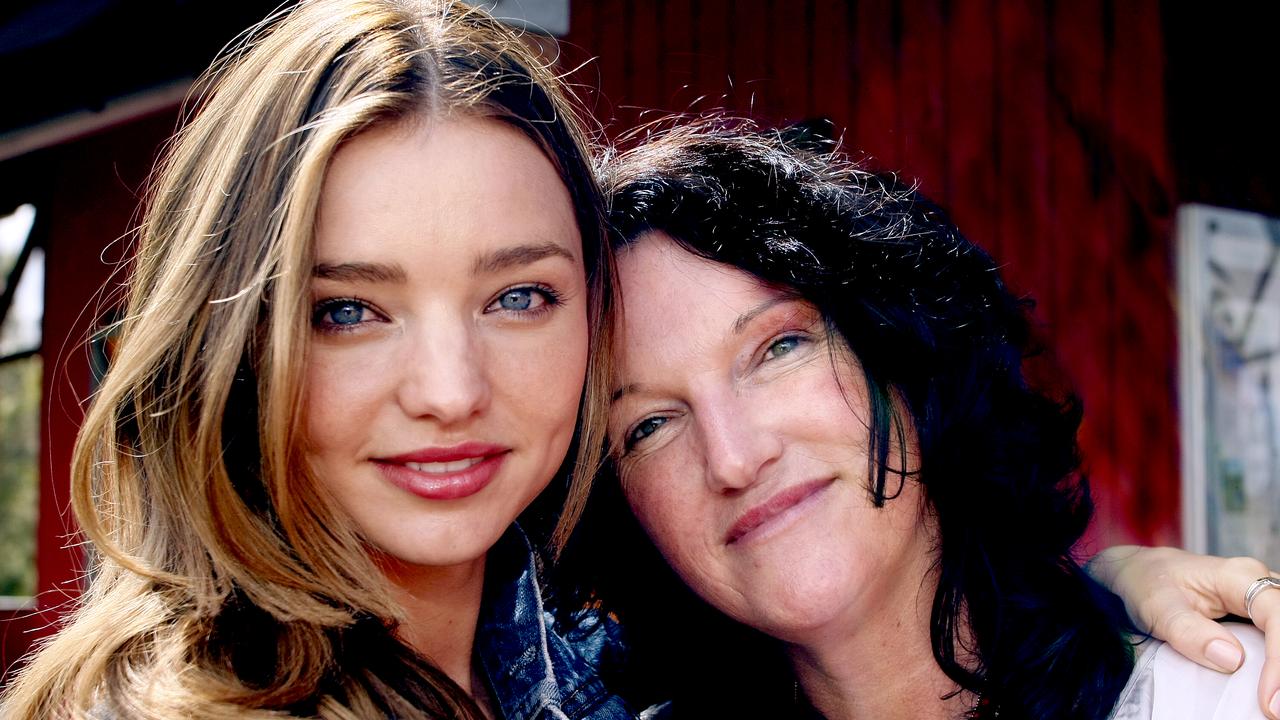 Miranda Kerr with her mother Therese Kerr, who Facebook page has many posts linked to conspiracy theories about coronavirus.