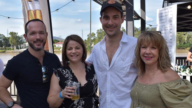 Troy Kekewick, Kim Kekewick, Robert Rooney and Kelly Wingard at the Capricorn Food and Wine Festivalâ€™s Big Beer Festival, Rockhampton Riverside Precinct, March 19, 2022.