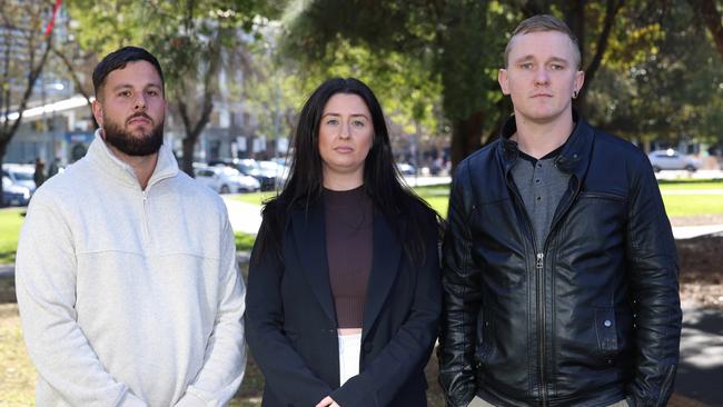 Felmeri customers Neoklis Nicolaou, Jessica Harrison and Thomas Craig Davies. Picture: Russell Millard Photography