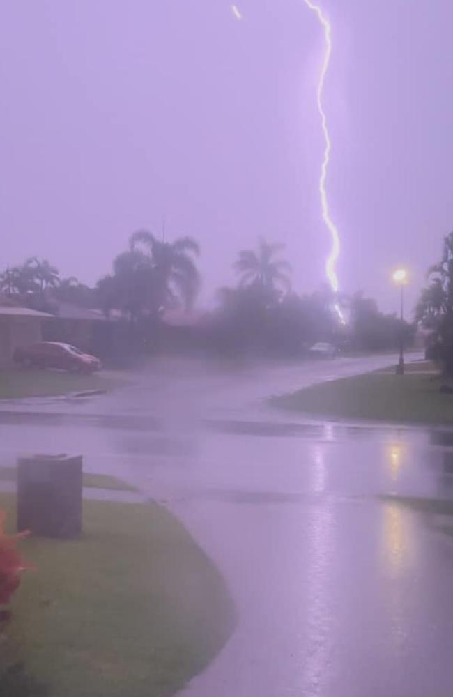 Lightning over Beaconsfield. PHOTO: Tanya Taylor