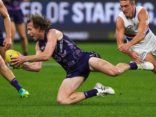 Veteran David Mundy was the best Docker on a tough day. Picture: AFL Photos/Getty Images